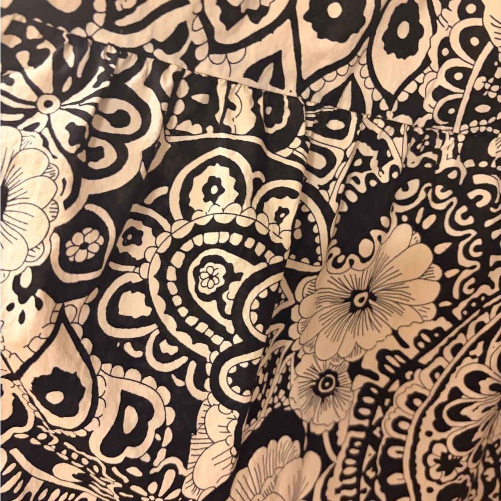 Umgee Black and Cream Floral Paisley Maxi Sundress - Picture 3 of 8